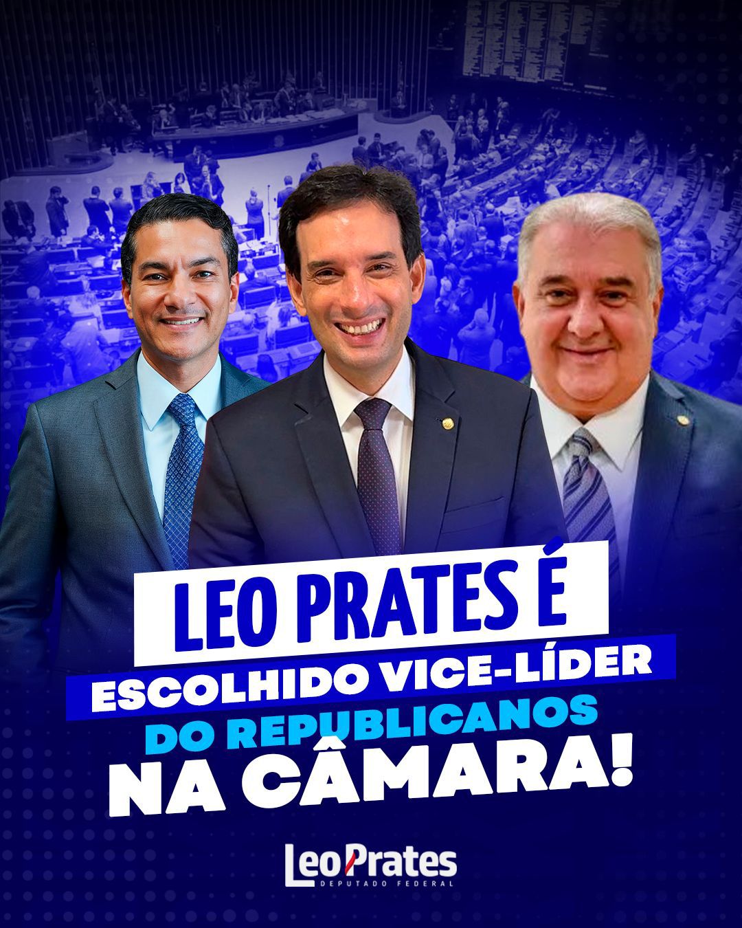 Leo Prates é o novo vice-líder do Republicanos na Câmara