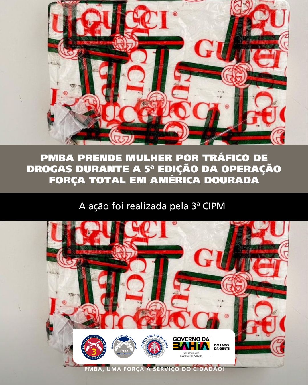 PMBA prende mulher por tráfico de drogas durante a 5ª edição da Operação Força Total em América Dourada