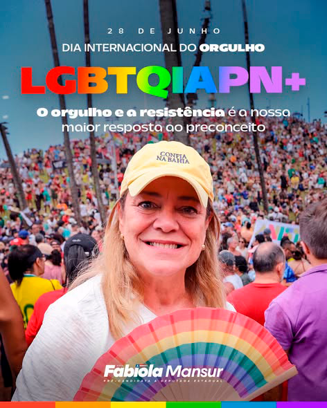 Fabíola Mansur reafirma compromisso com os direitos da população LGBTQIAPN+ no Dia Internacional do Orgulho