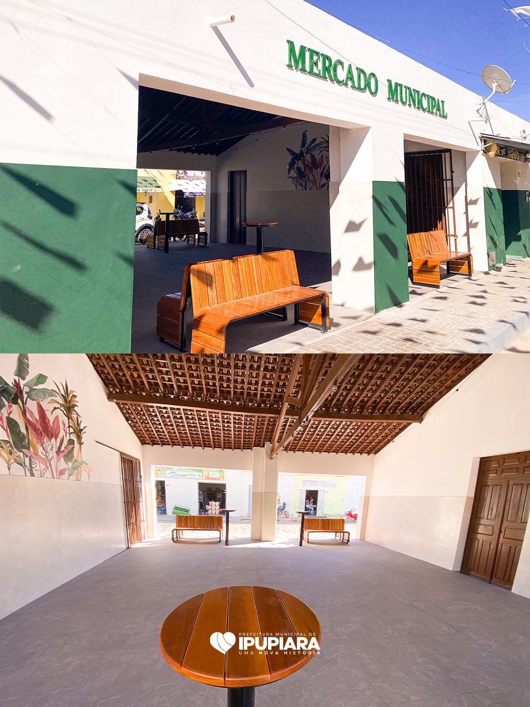 MERCADO DA VILA É REQUALIFICADO E GANHA NOVO VISUAL EM IPUPIARA