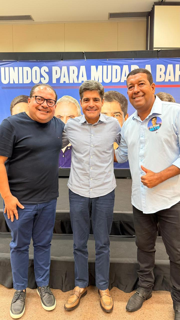 ACM NETO RECEBE APOIO DE CANDIDATO A PREFEITO DE BARRA DO MENDES PELO PSD
