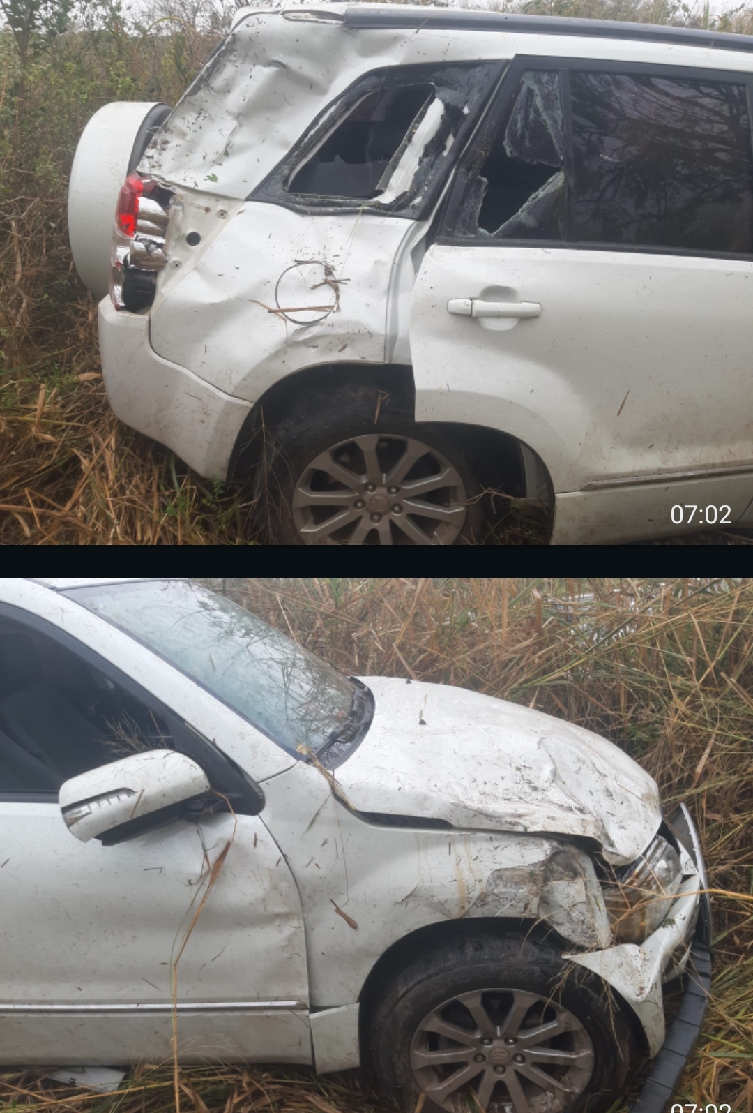 SAÍDA DE PISTA DEIXA DUAS PESSOAS FERIDAS NA BA-052, EM MORRO DO CHAPÉU