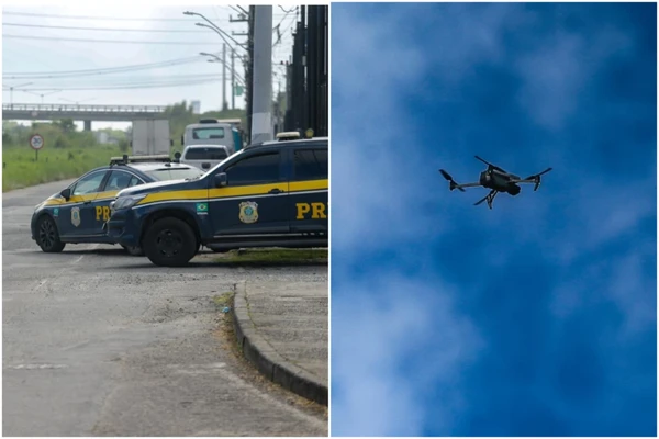 DRONES DA PRF JÁ MULTAM MOTORISTAS NAS ESTRADAS DA BAHIA; VEJA INFRAÇÕES IDENTIFICADAS PELA TECNOLOGIA.