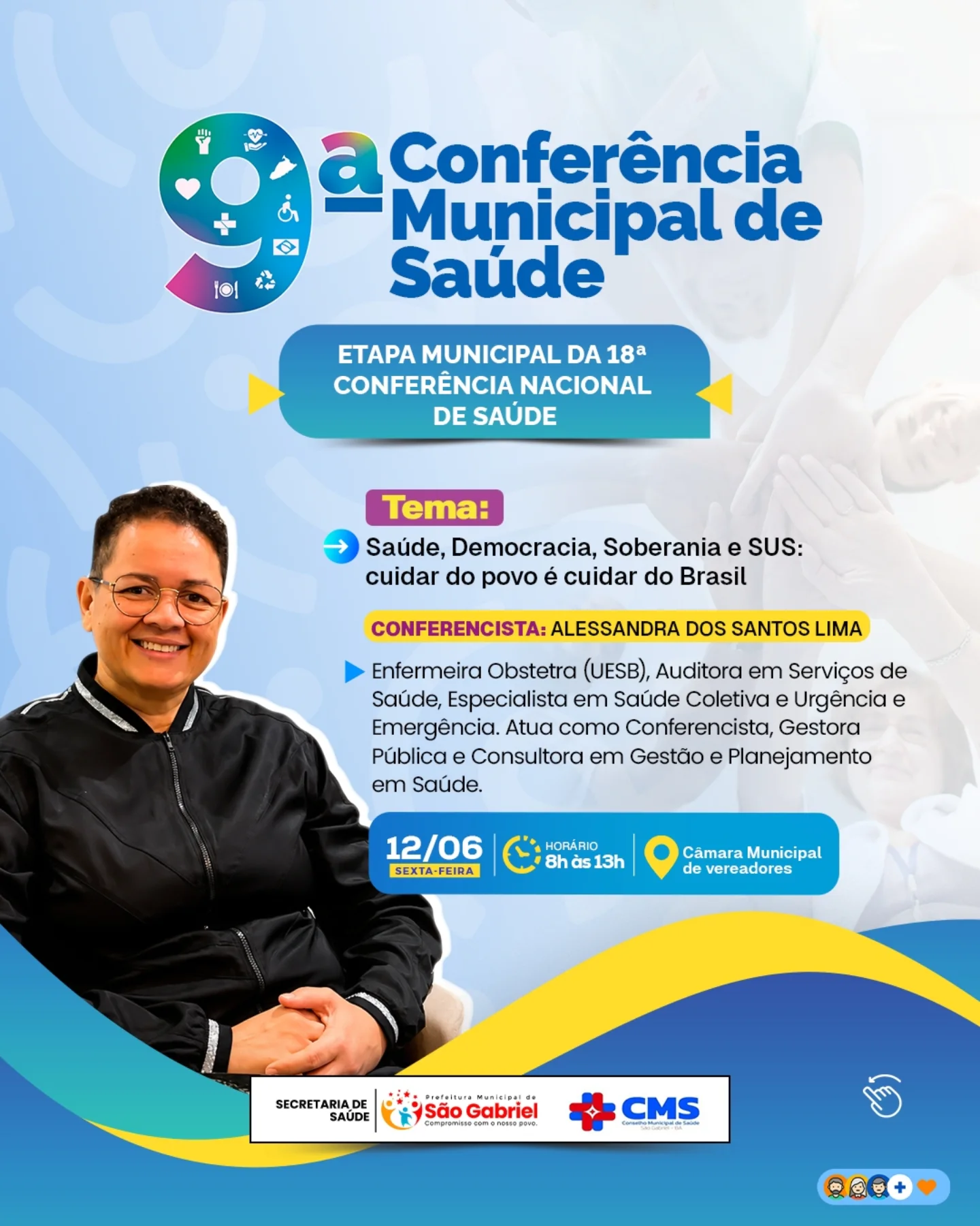 São Gabriel: A saúde que queremos se constrói com diálogo, participação e compromisso!🏥✨