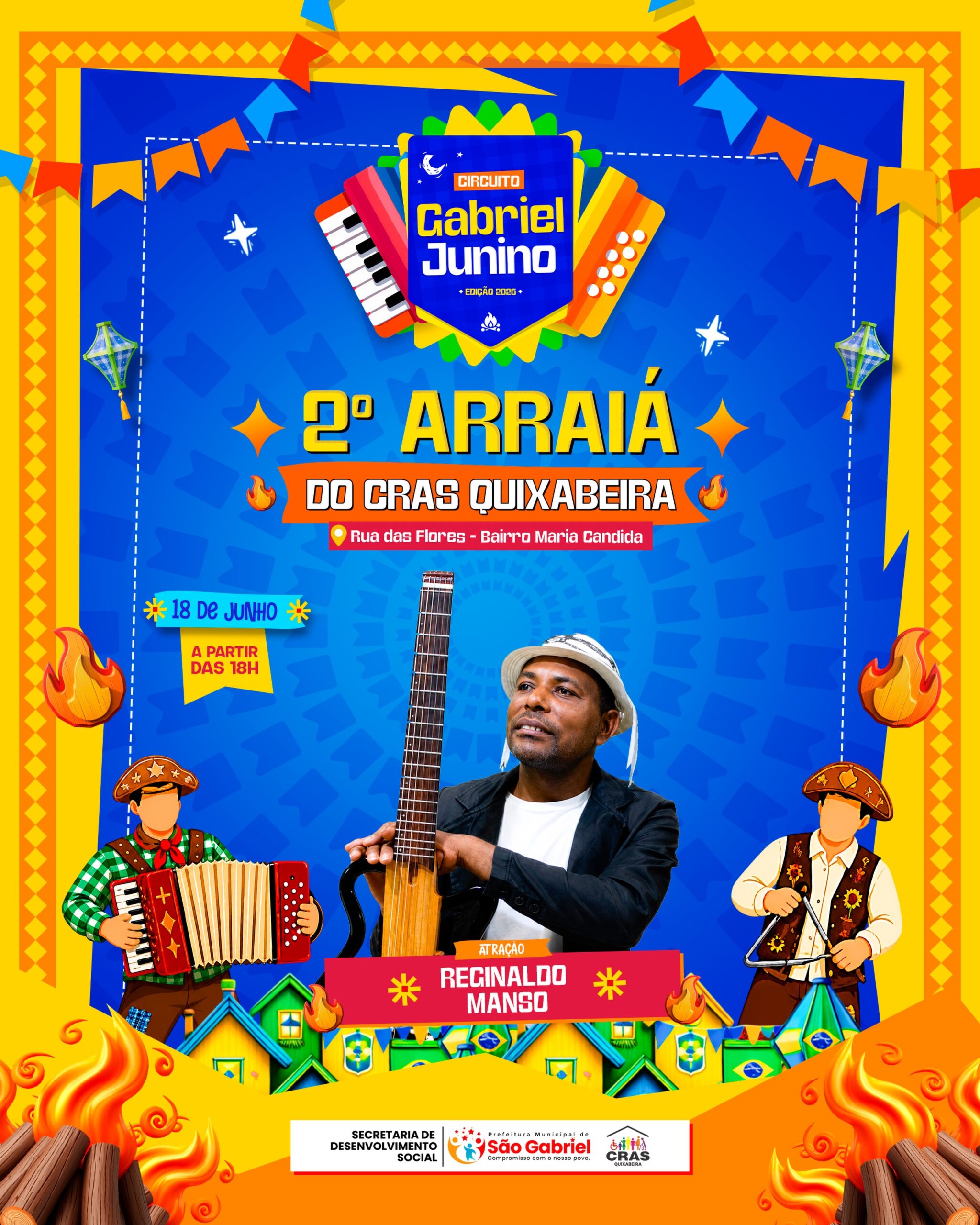 São Gabriel: 🌽✨ Vem aí o 2º Arraiá do CRAS Queixabeira! ✨🌽