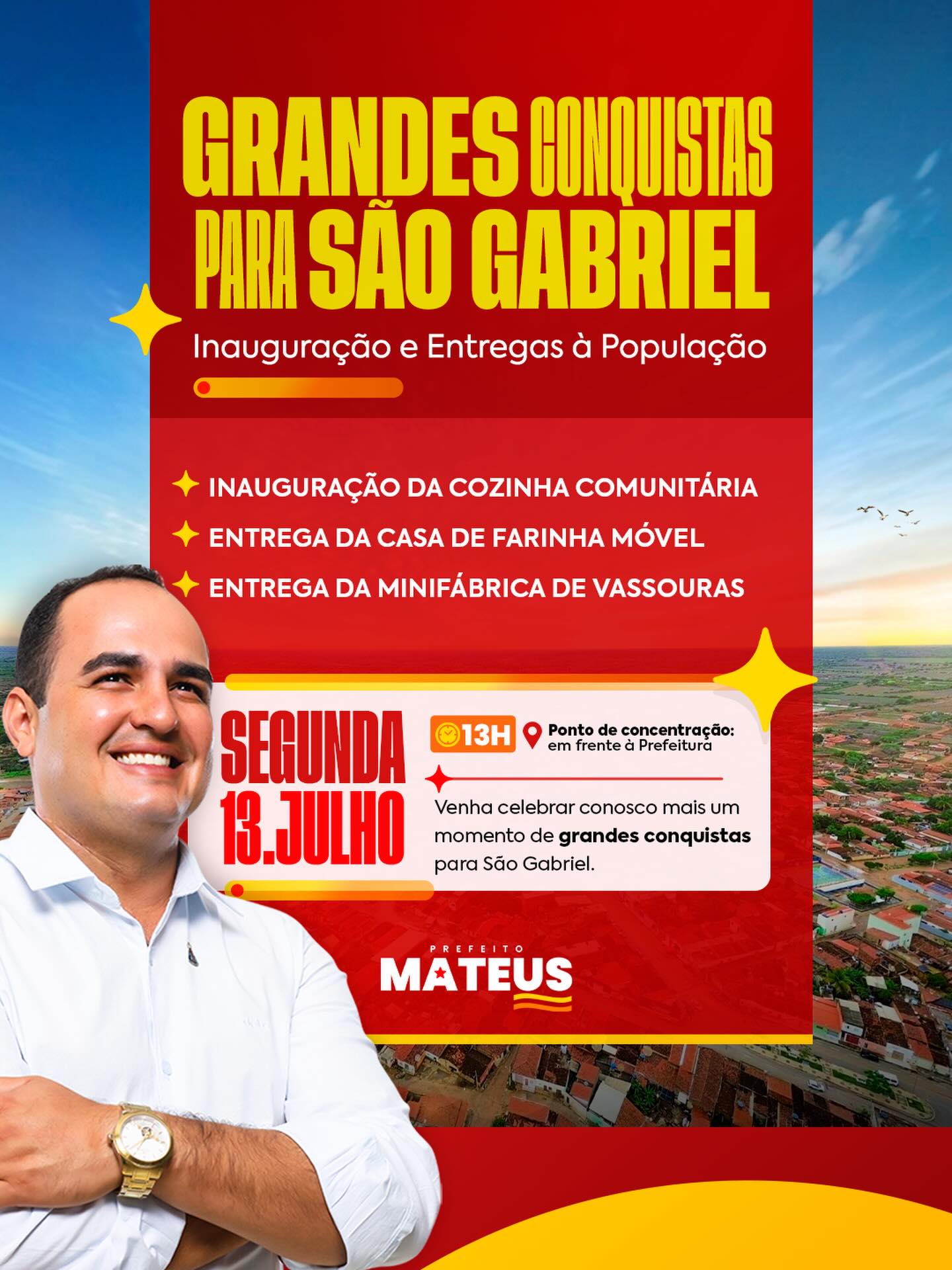 São Gabriel entrega novos equipamentos e fortalece geração de renda