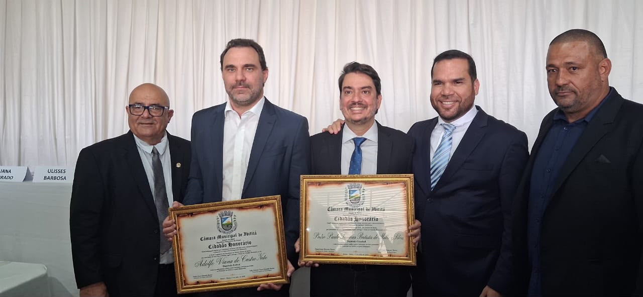 Pedro Tavares destaca emoção e reafirma compromisso de trabalho ao receber Título de Cidadão de Ibititá