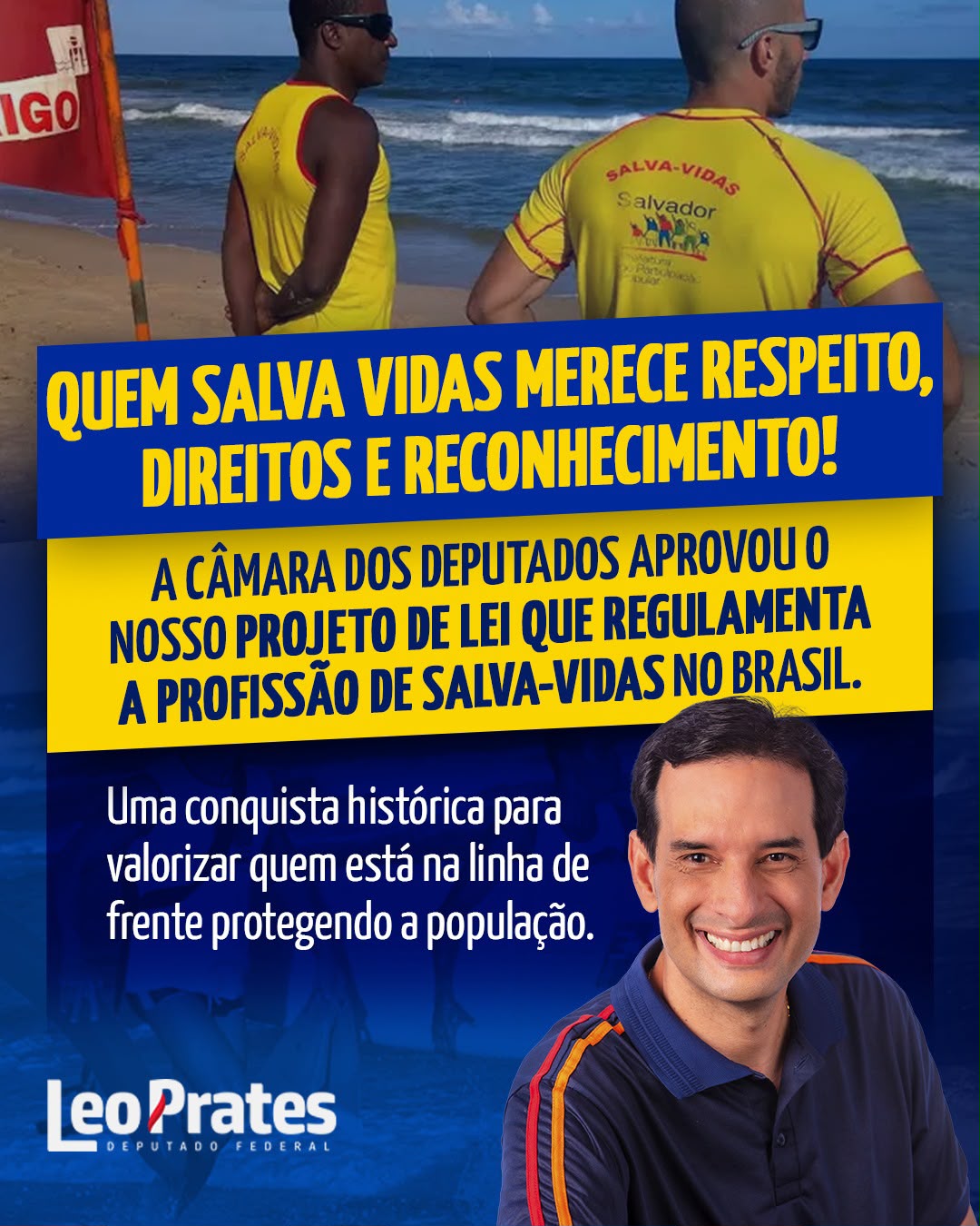 Câmara aprova projeto que regulamenta a profissão de salva-vidas