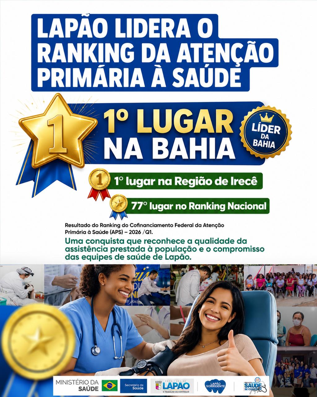 🏆 Lapão celebra mais uma conquista histórica para a saúde pública!