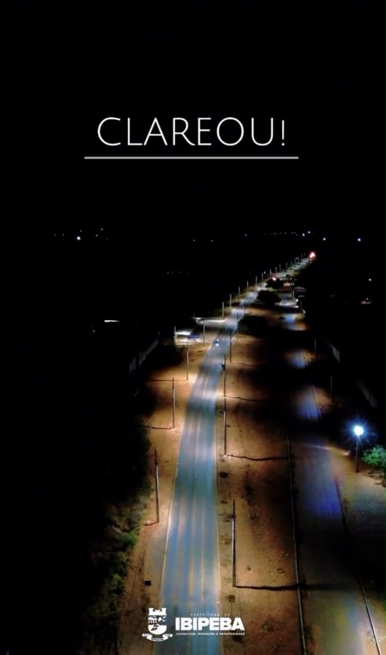 Prefeitura de Ibipeba amplia iluminação nas entradas da cidade e reforça segurança urbana