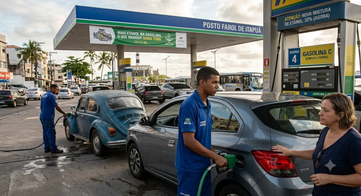 SEU CARRO VAI SENTIR A MUDANÇA? ENTENDA OS IMPACTOS DA GASOLINA COM 32% DE ETANOL.