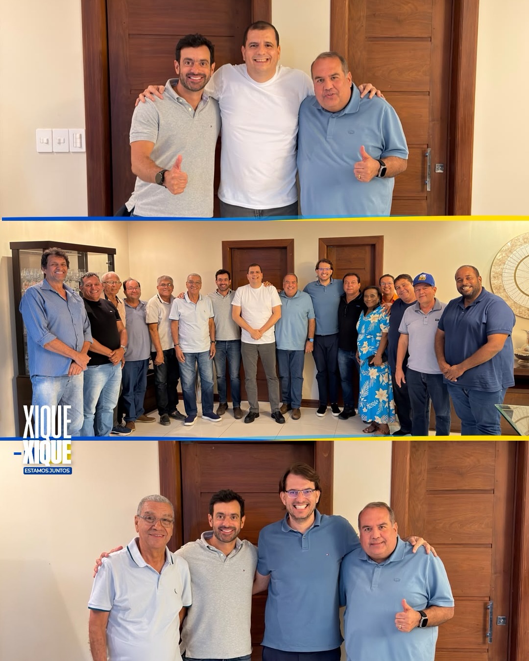XIQUE-XIQUE FORTALECE GRUPO DE ACM NETO COM UNIÃO LIDERADA POR RENANZINHO E REINALDINHO.
