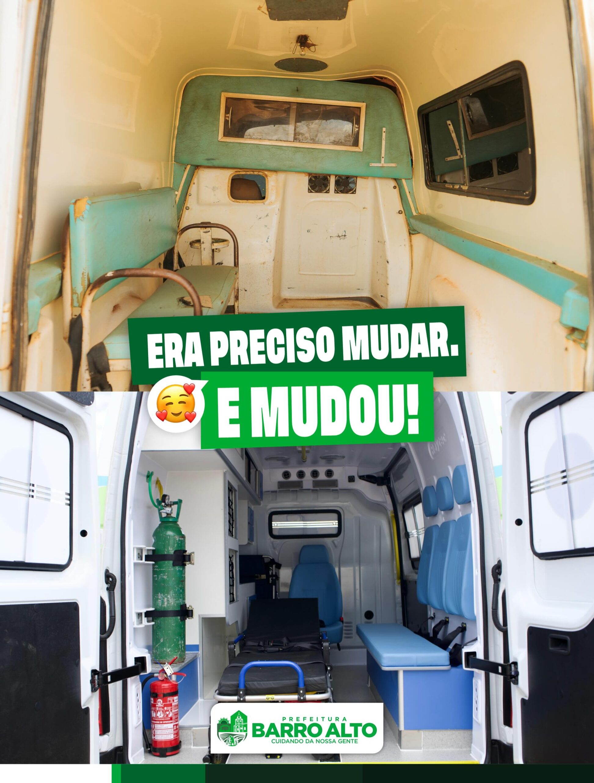 Prefeitura destaca renovação de ambulâncias e reforço na saúde de Barro Alto