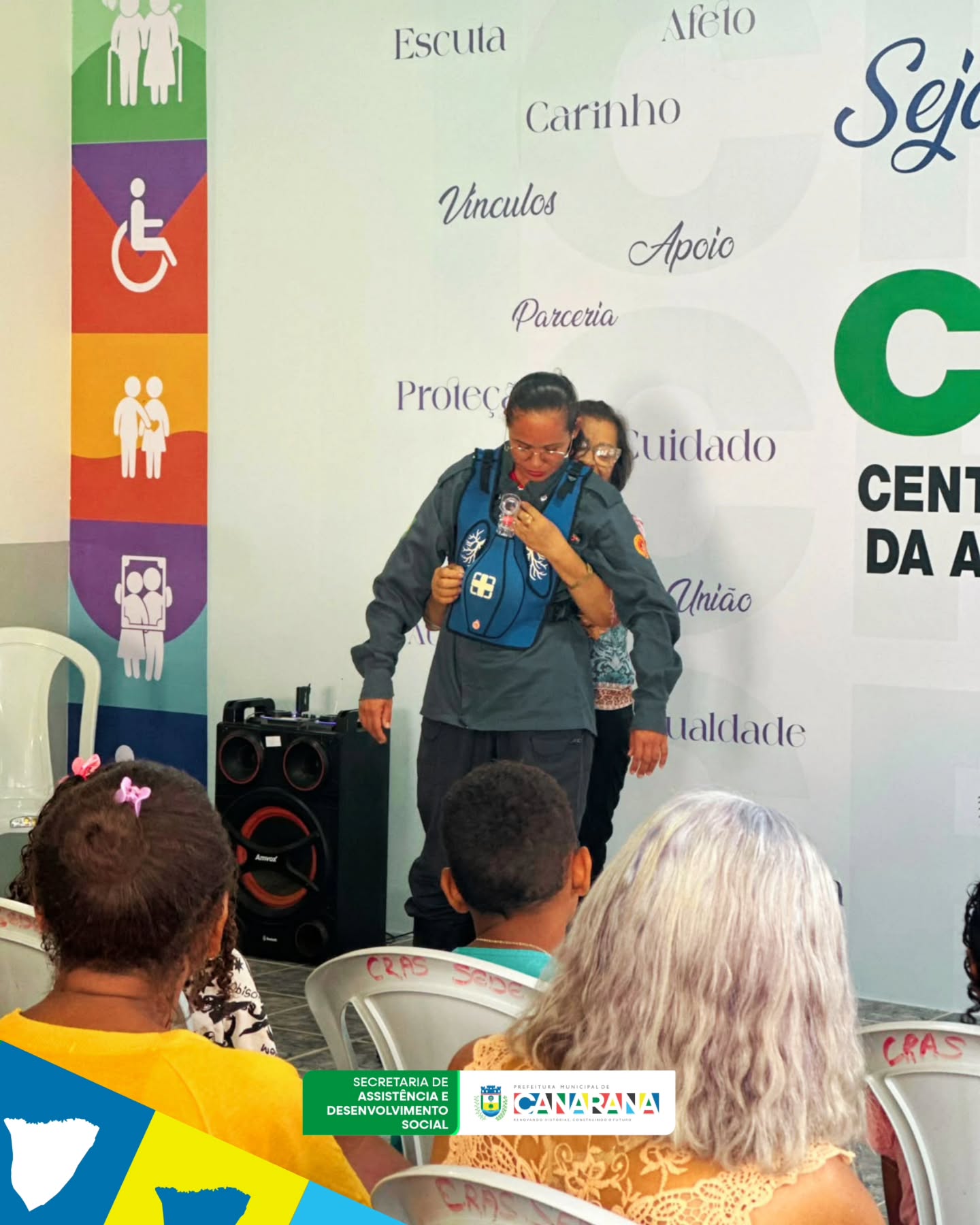 CUIDADO QUE SALVA VIDAS: CANARANA PROMOVE PALESTRA DE PRIMEIROS SOCORROS PARA FAMÍLIAS DO CRIANÇA FELIZ