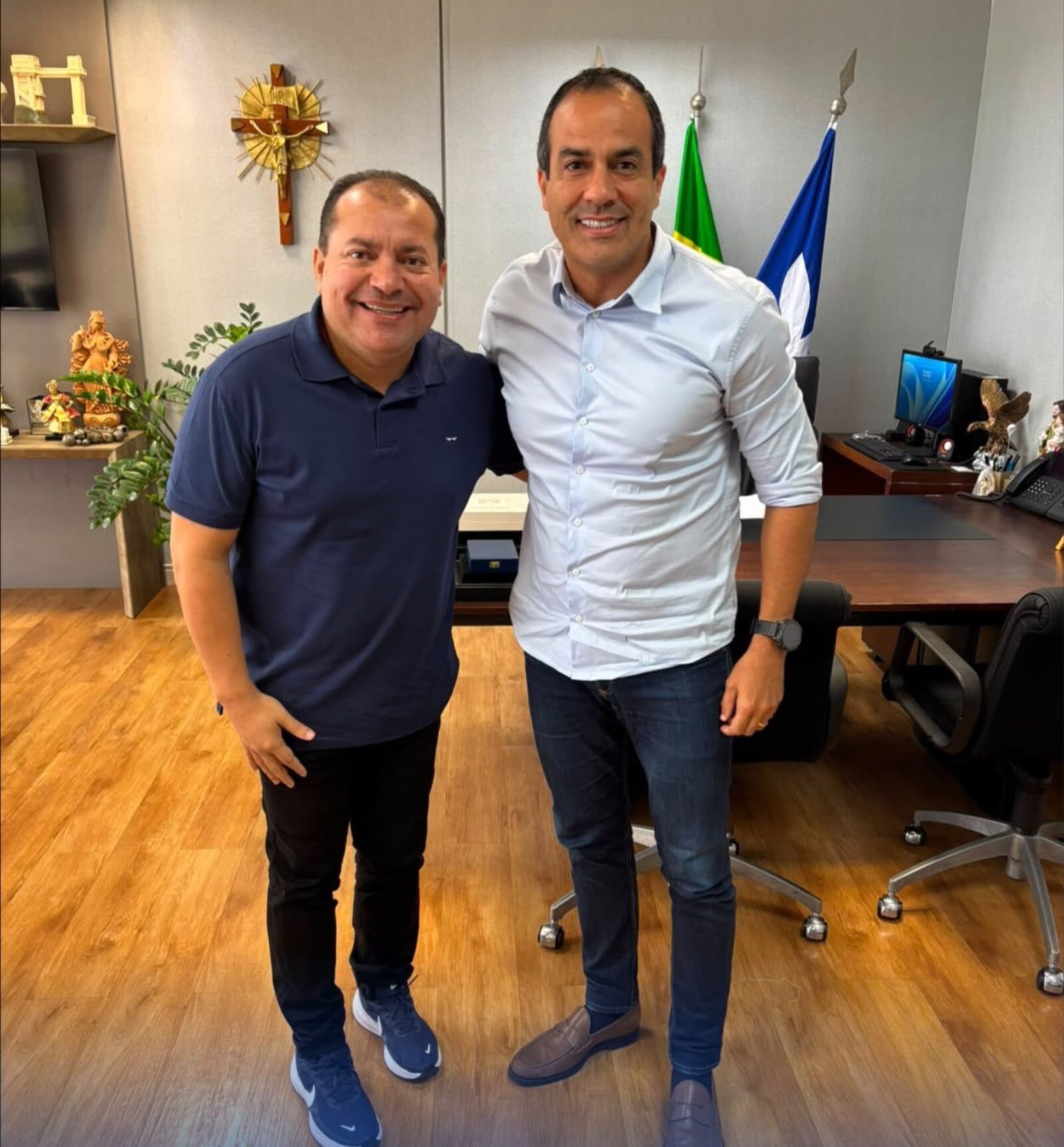CAFU BARRETO SE REÚNE COM BRUNO REIS EM SALVADOR E DESTACA DIÁLOGO SOBRE O FUTURO DA BAHIA