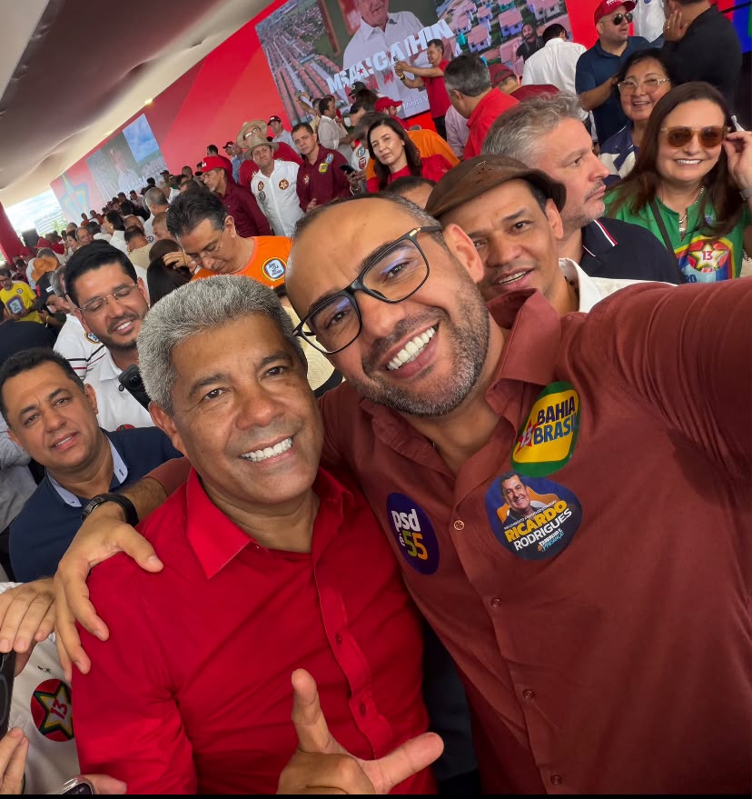 PREFEITO CARLAN NOVAIS PARTICIPA DE CONVENÇÃO QUE OFICIALIZA A CANDIDATURA DE JERÔNIMO RODRIGUES À REELEIÇÃO.