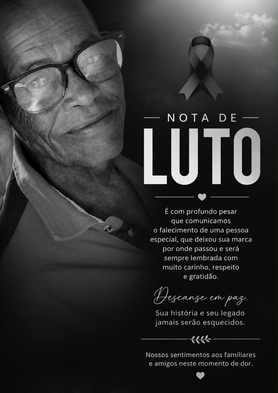 NOTA DE FALECIMENTO