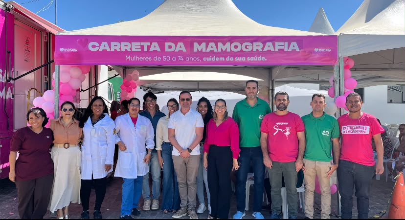 PREFEITO MARCUS VINÍCIUS ACOMPANHA INÍCIO DO MUTIRÃO DE MAMOGRAFIA EM IPUPIARA