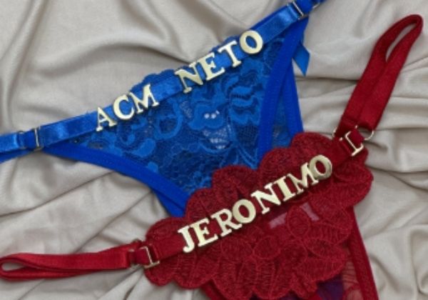 Você usaria? Loja vende calcinhas com nomes de Jerônimo e ACM Neto