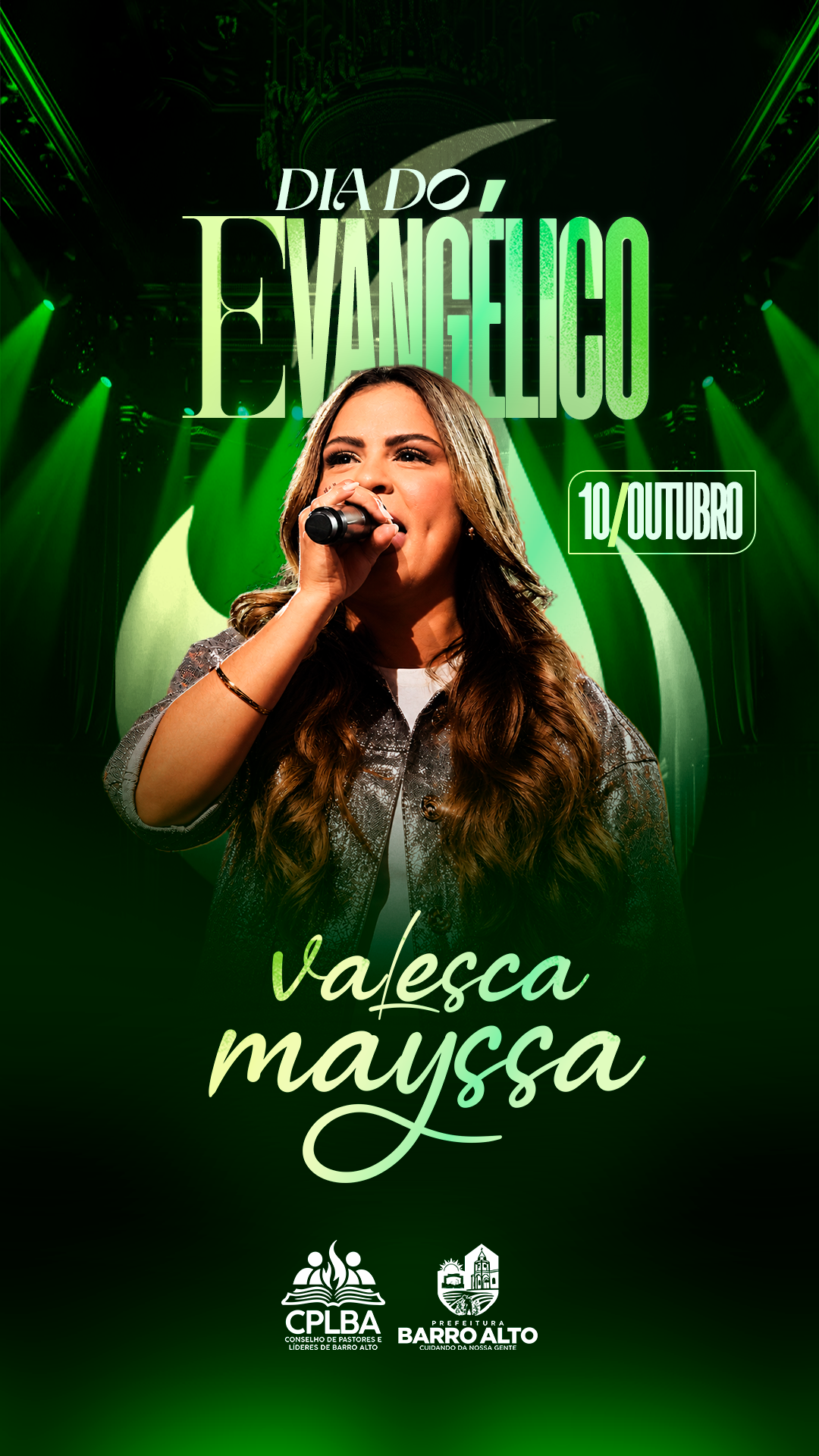 Barro Alto terá noite de fé e louvor com Valesca Mayssa no Dia do Evangélico
