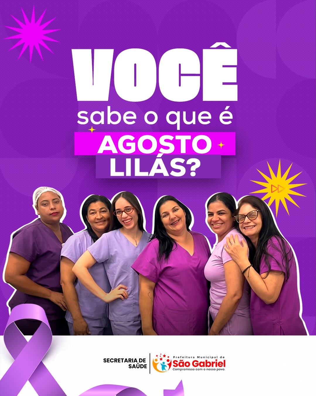 AGOSTO LILÁS: SÃO GABRIEL REFORÇA COMBATE À VIOLÊNCIA CONTRA A MULHER