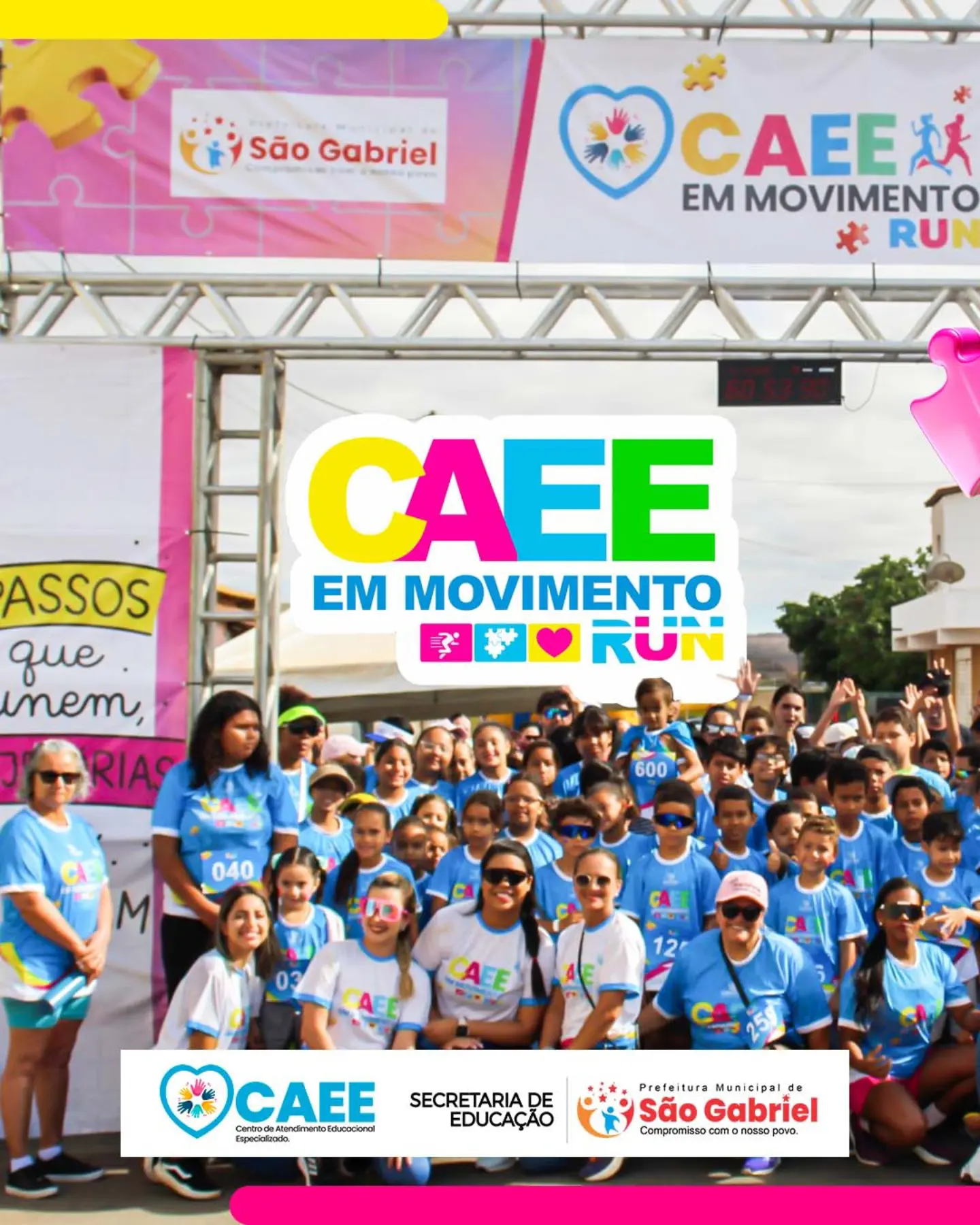 CAEE em Movimento RUN celebra inclusão e reúne comunidade em São Gabriel