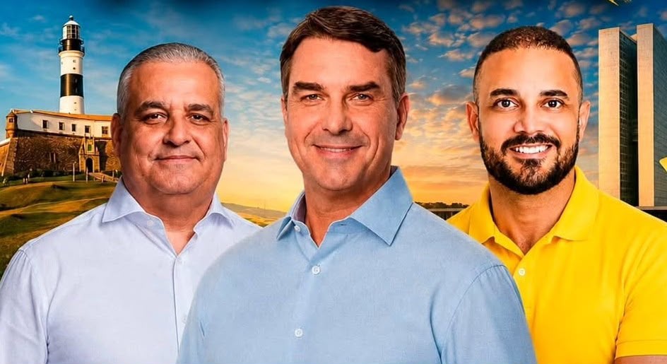 FLÁVIO BOLSONARO REAFIRMA APOIO À REELEIÇÃO DE CAPITÃO ALDEN