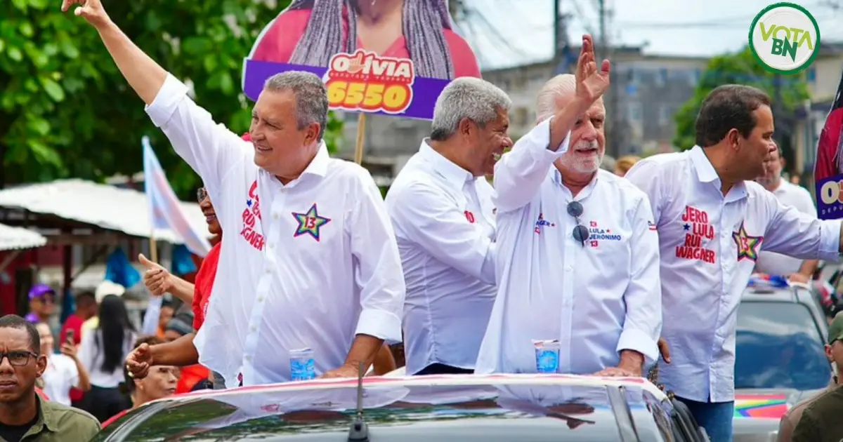 Com mais de metade das urnas apuradas na Bahia, Rui Costa e Jaques Wagner seguem na liderança para o Senado