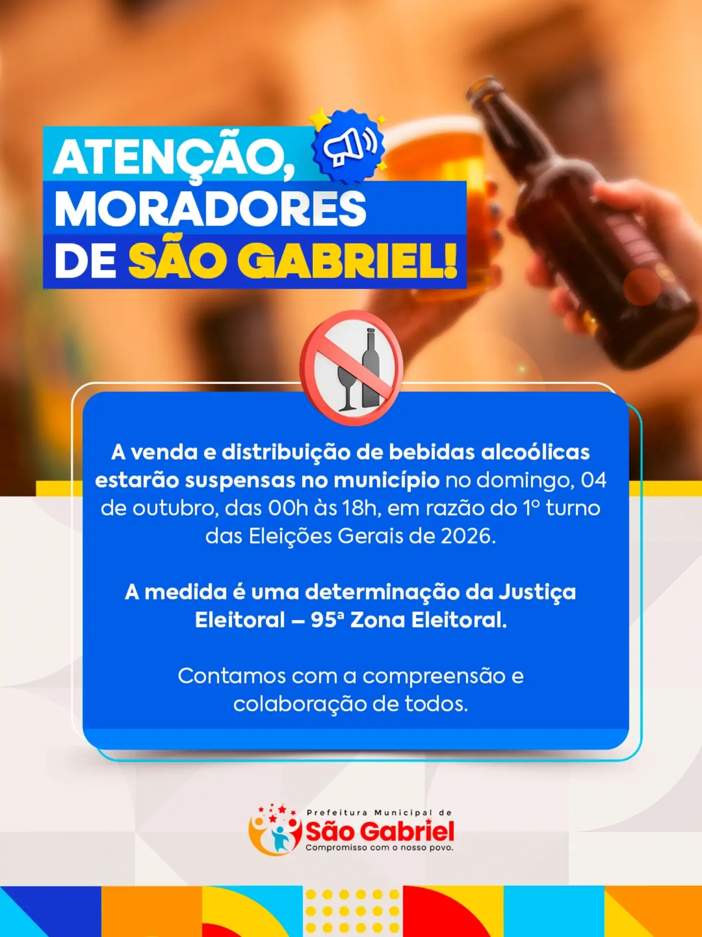 🚨 ATENÇÃO, SÃO GABRIEL!