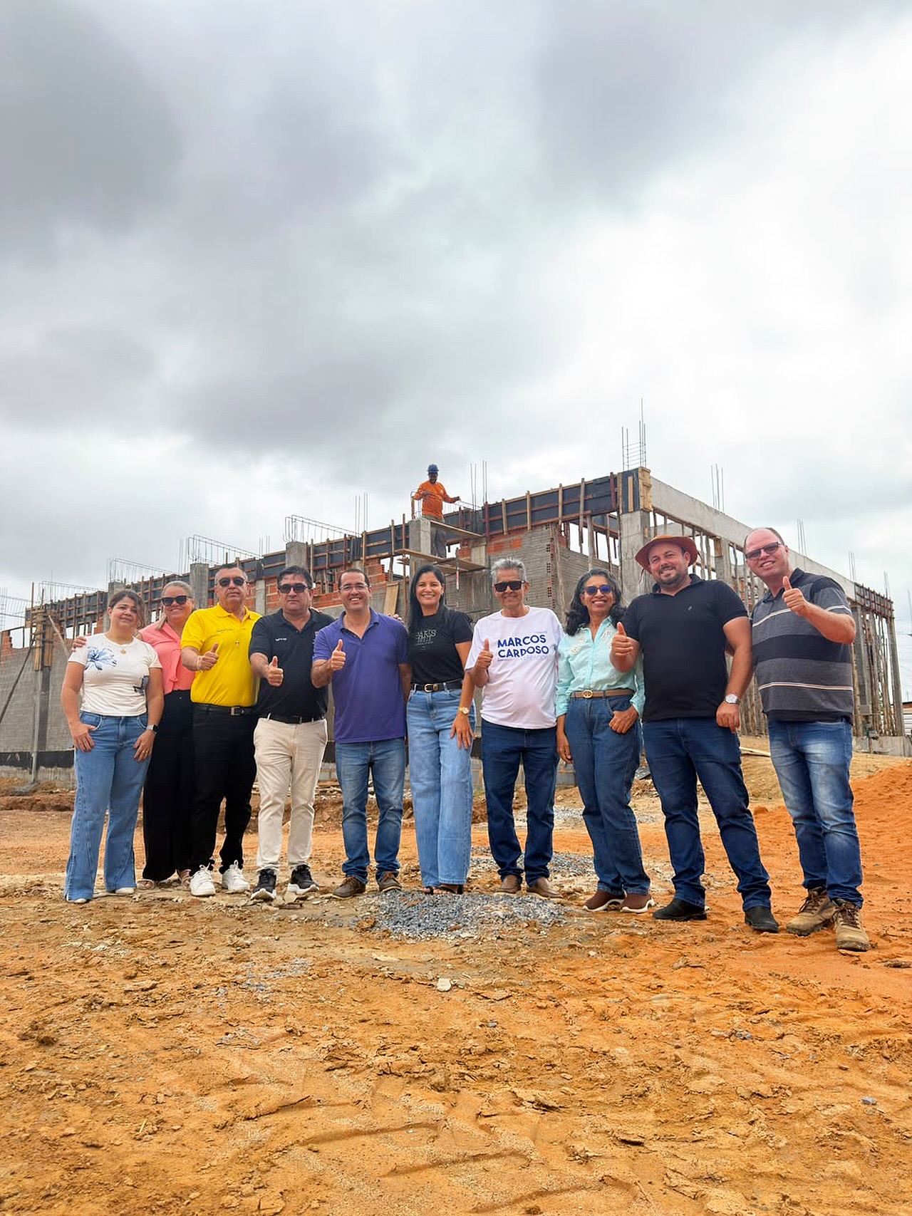 Di Cardoso acompanha construção da sede do Centro Administrativo Municipal de João Dourado