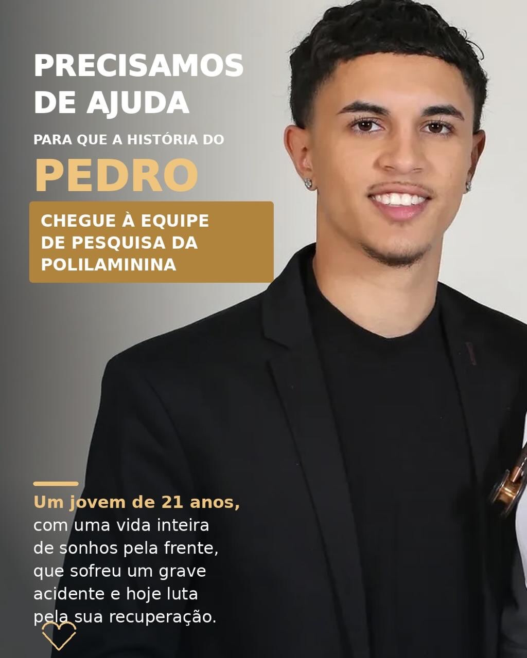 Família de João Dourado pede ajuda para que jovem vítima de acidente seja avaliado por pesquisadores da polilaminina