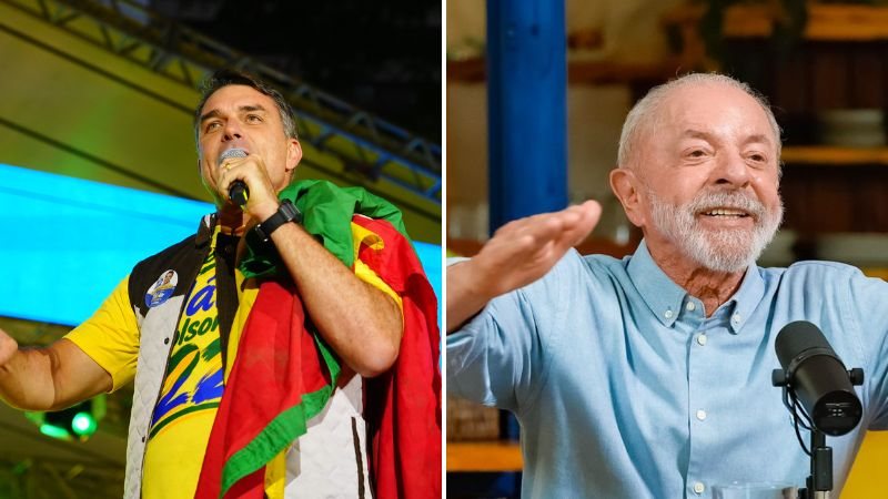 Última pesquisa Datafolha aponta disputa acirrada entre Flávio Bolsonaro e Lula no segundo turno